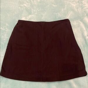 Abercrombie & Fitch black linen mini skort size small
